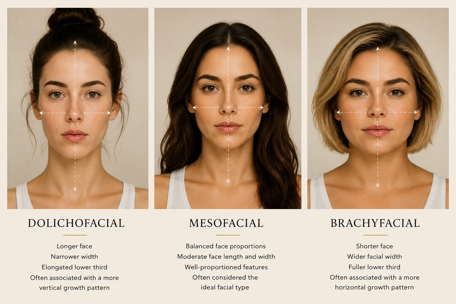 The three facial types — dolichofacial, mesofacial and brachyfacial