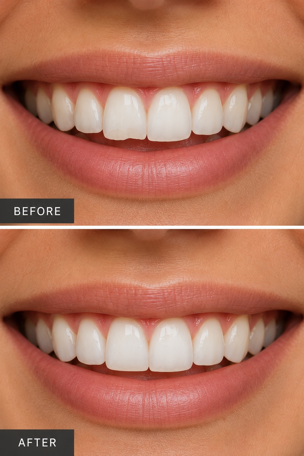 Composite bonding result — Element Dental