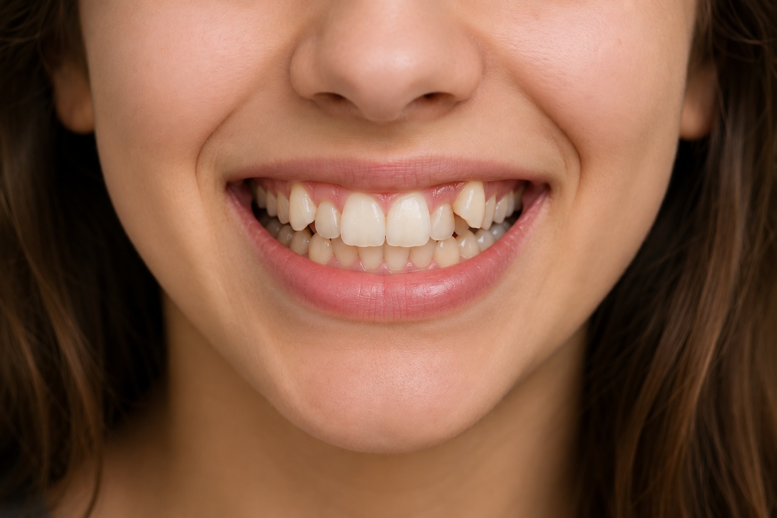 Illustration of crooked teeth at Element Dental