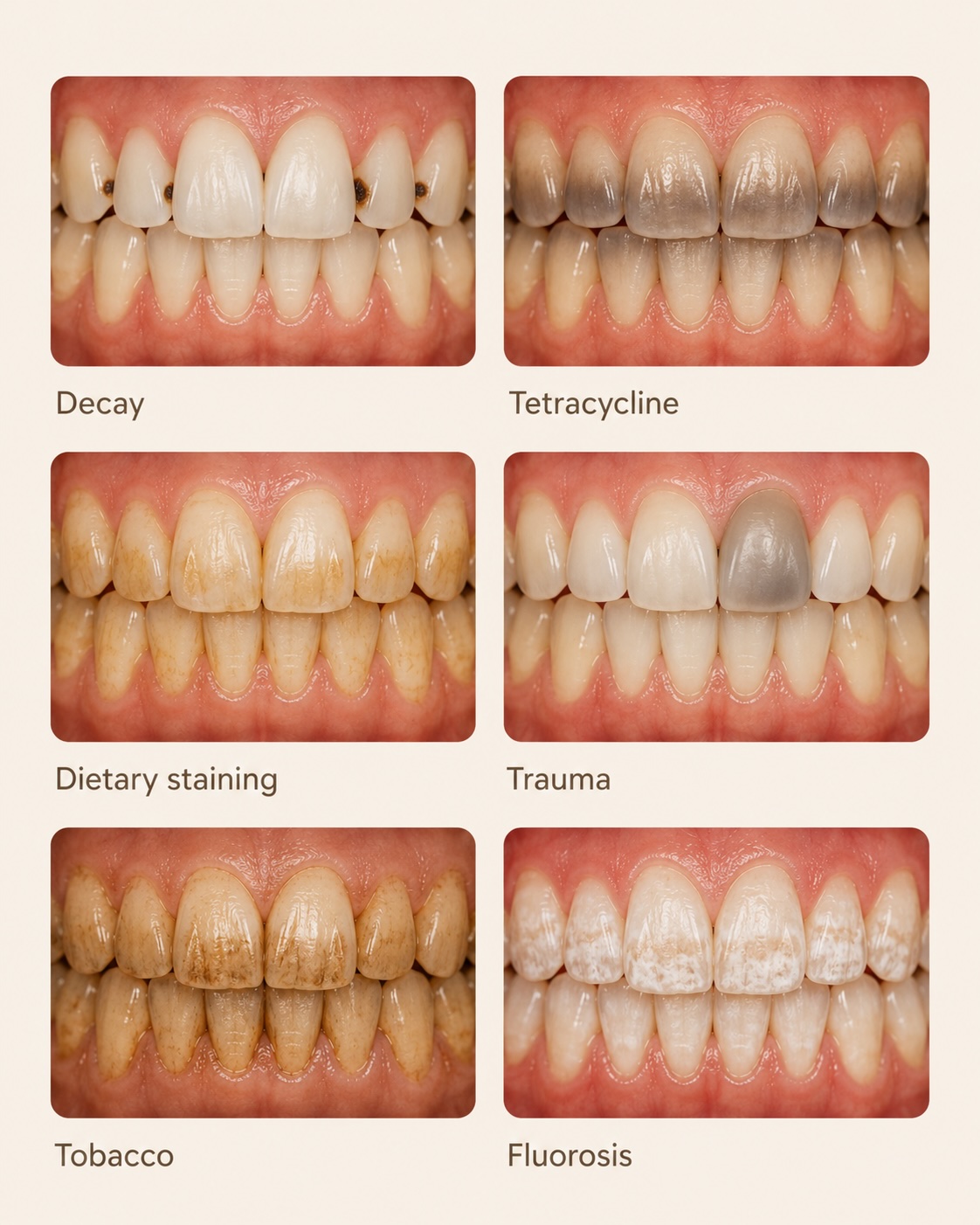 Tooth discolouration types — Element Dental